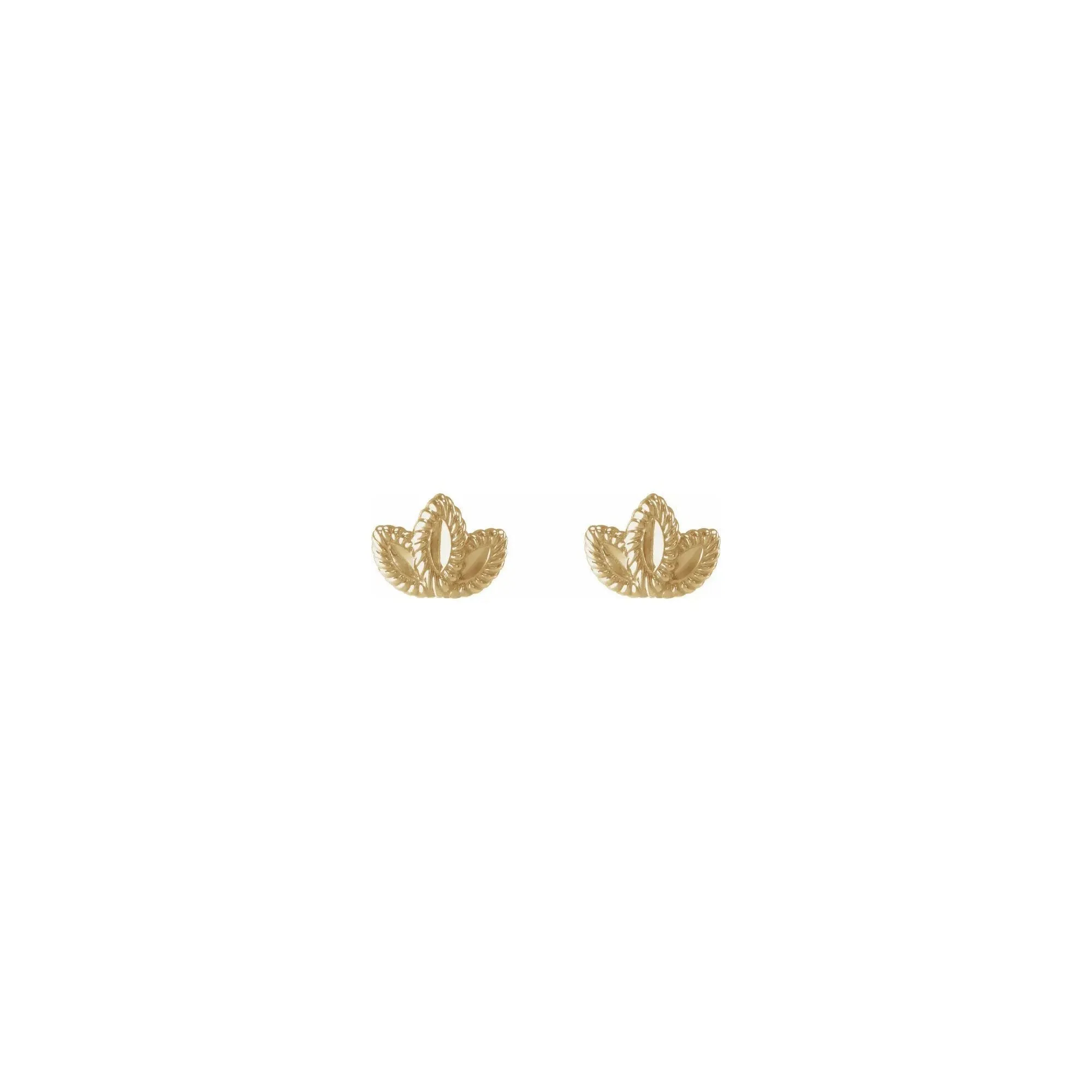 Petite Leaf Stud Earrings