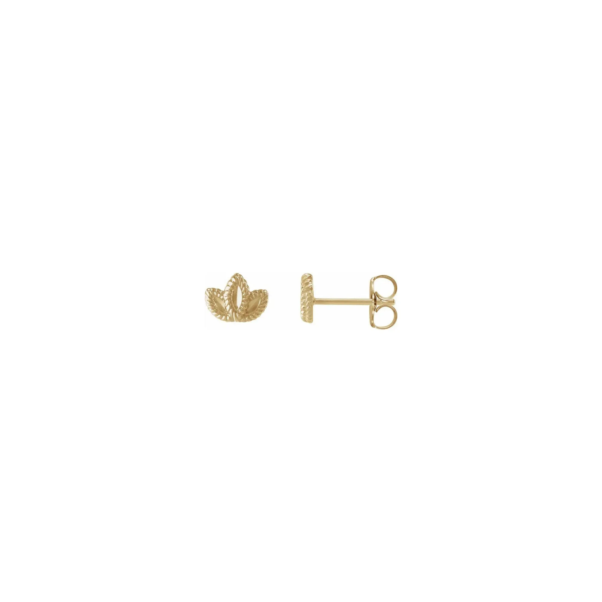 Petite Leaf Stud Earrings