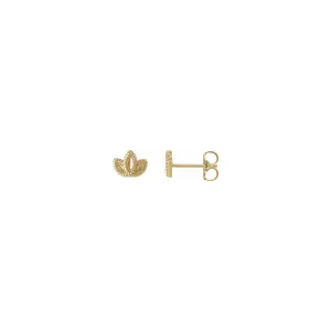 Petite Leaf Stud Earrings