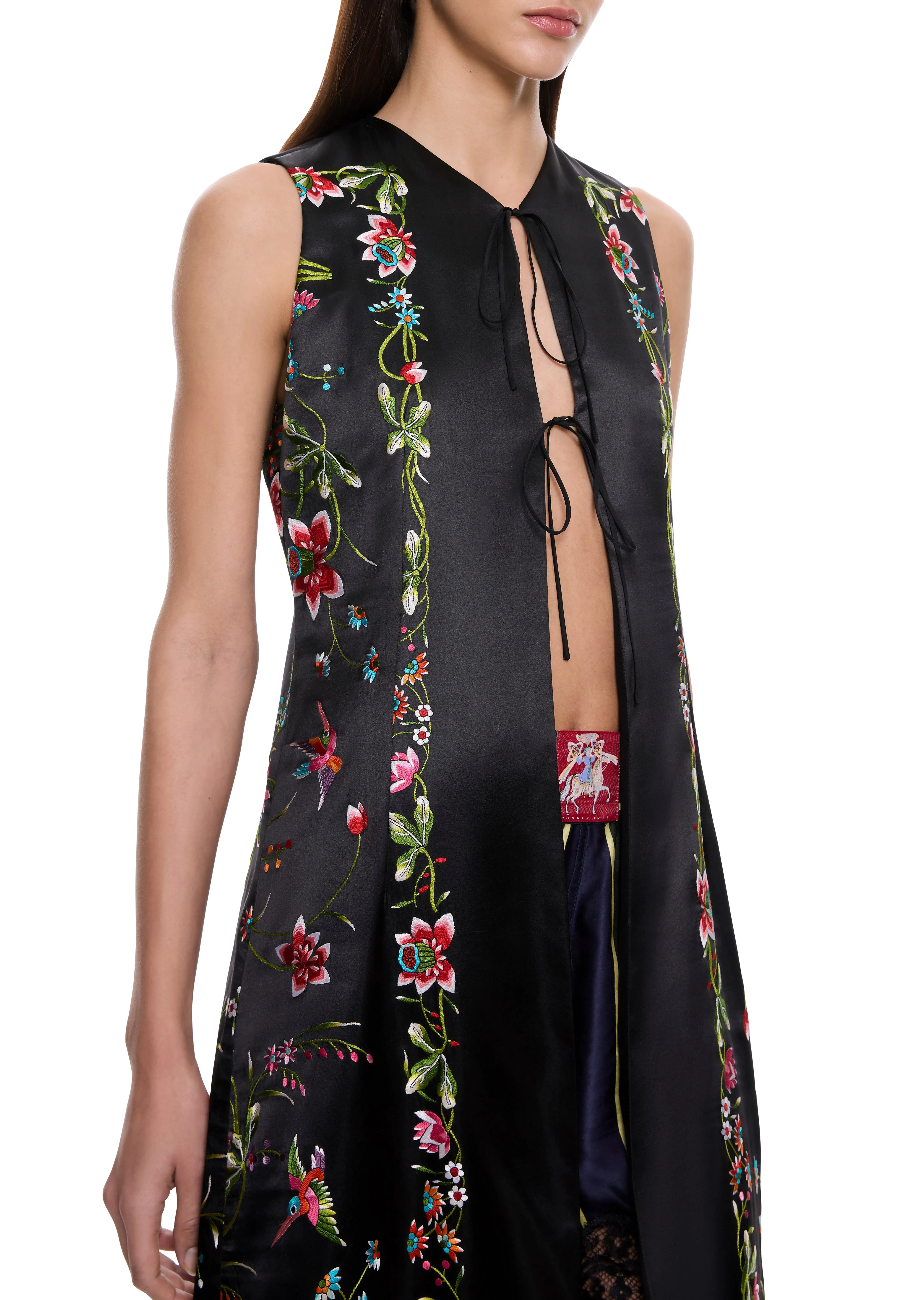 Piano Shawl Demi-Couture Tunic with Fringing