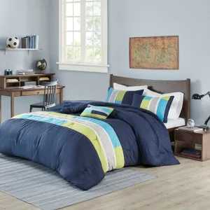 Pipeline Comforter Set (Navy)