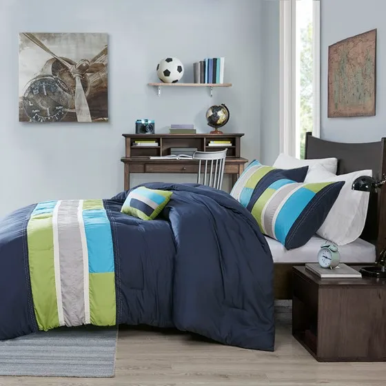 Pipeline Comforter Set (Navy)