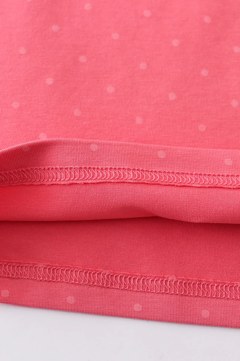 Platinum Pink Dot Puff Sleeve Girl Top