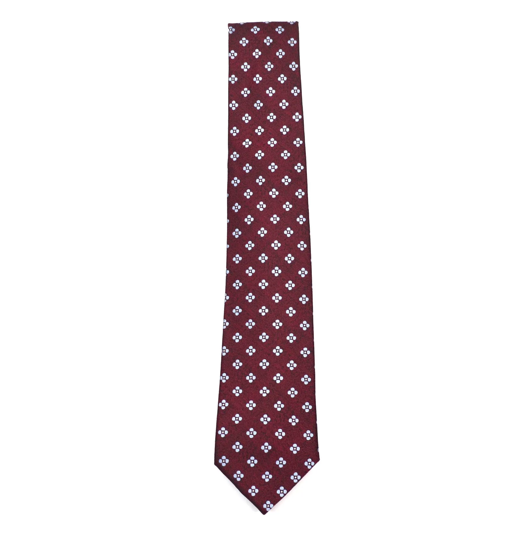 Polka Dot Burnt Red Tie Set