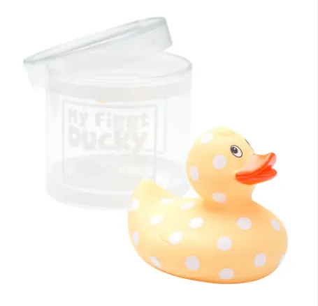 Polka Dot Rubber Ducky {Yellow}