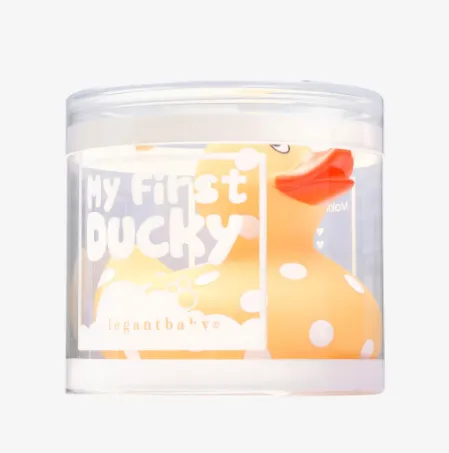 Polka Dot Rubber Ducky {Yellow}