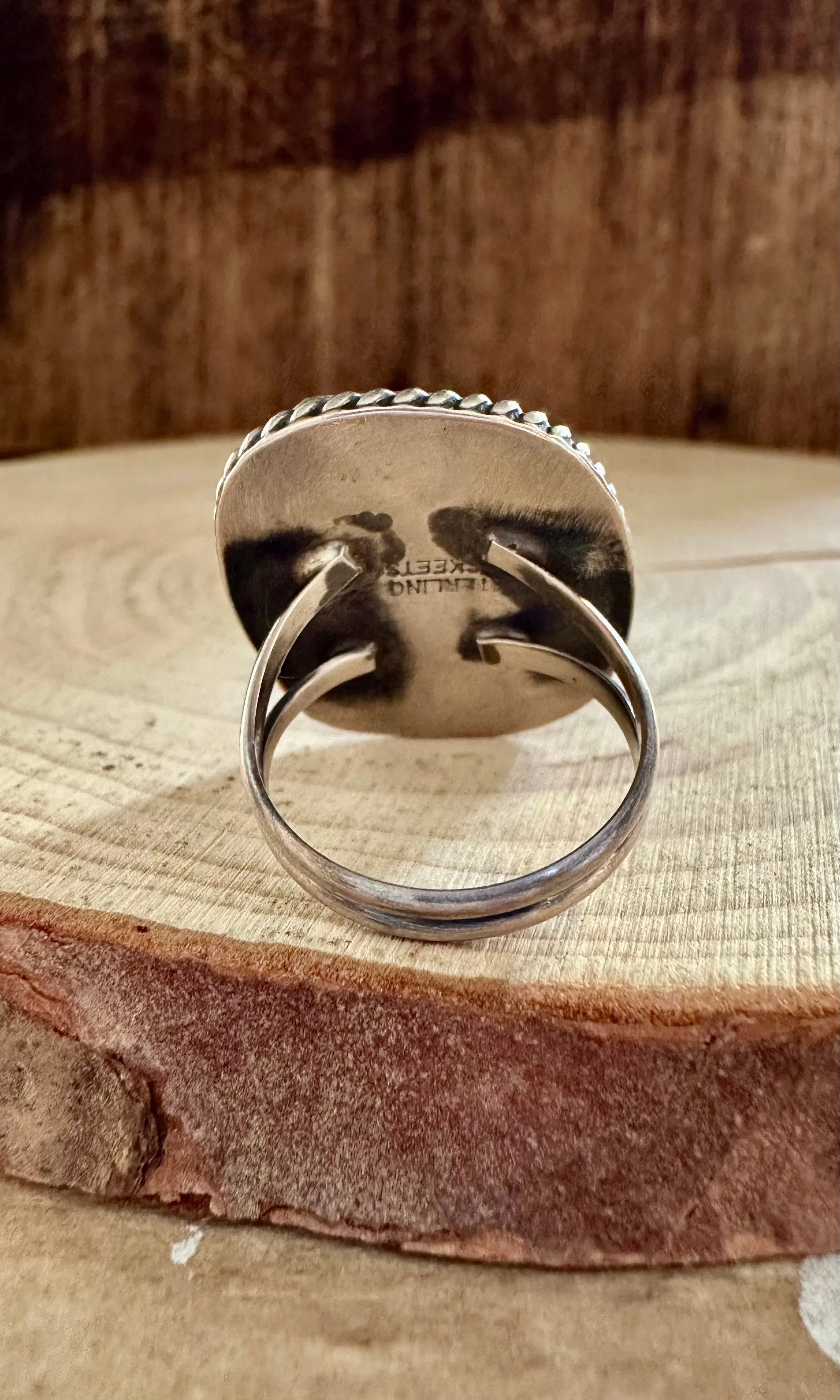 POND Full of TURQUOISE Sterling Silver Ring • Size 6