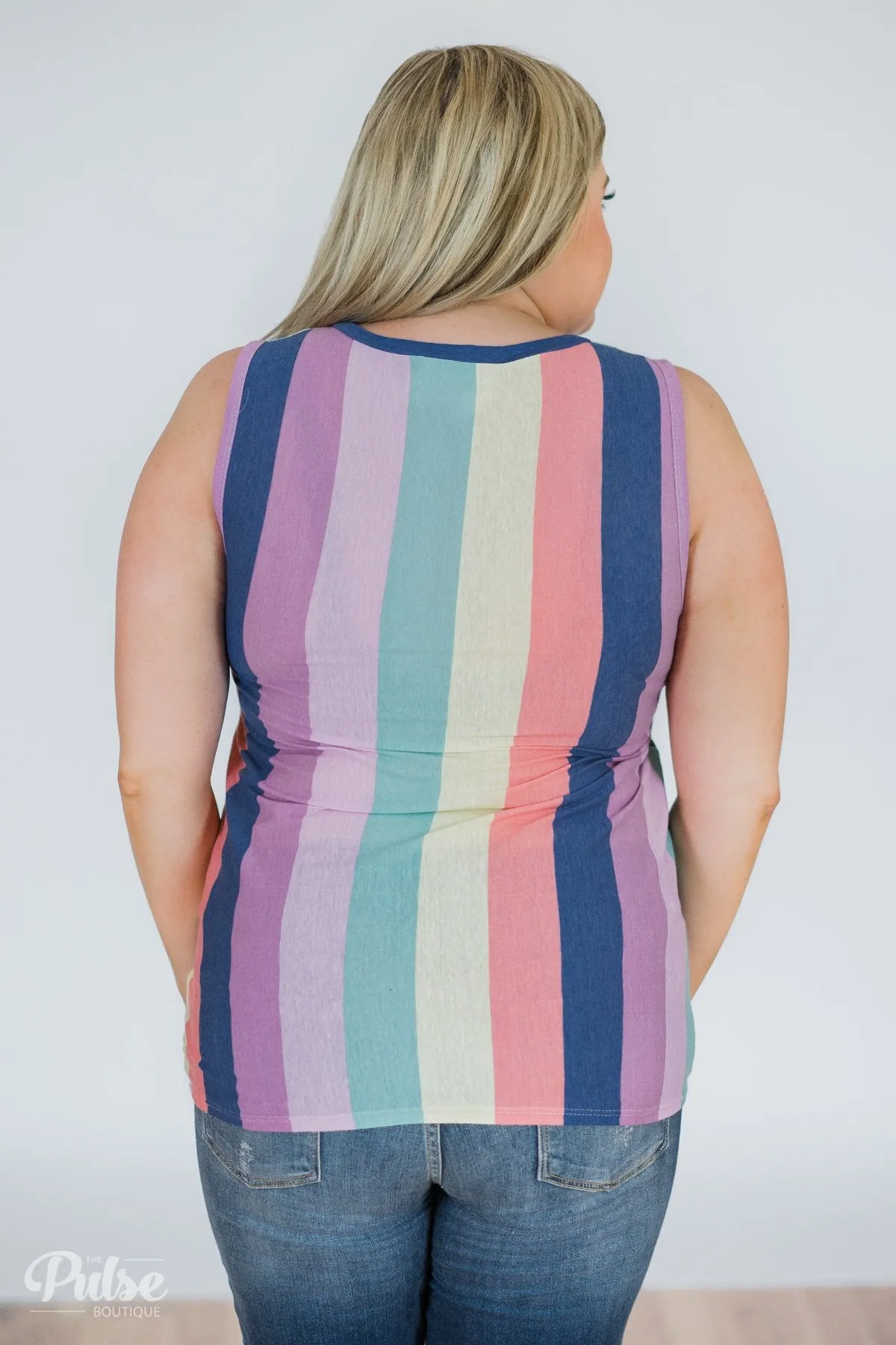 Pop of Color Tie Tank Top