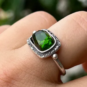 PRE-ORDER FOR MIA- Green Tourmaline Ring- Sz 8