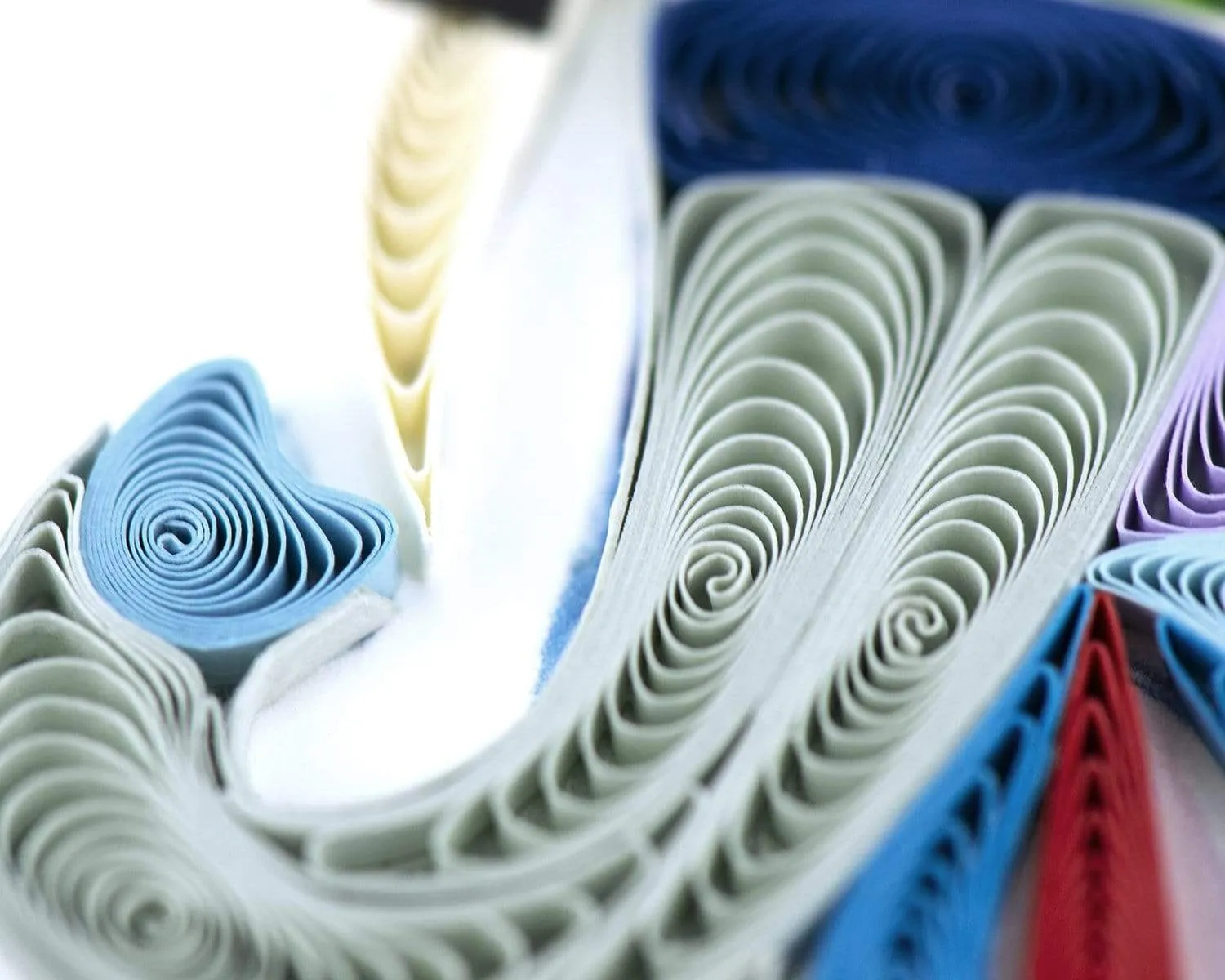 Quilled Abstract Elephant Greeting Card