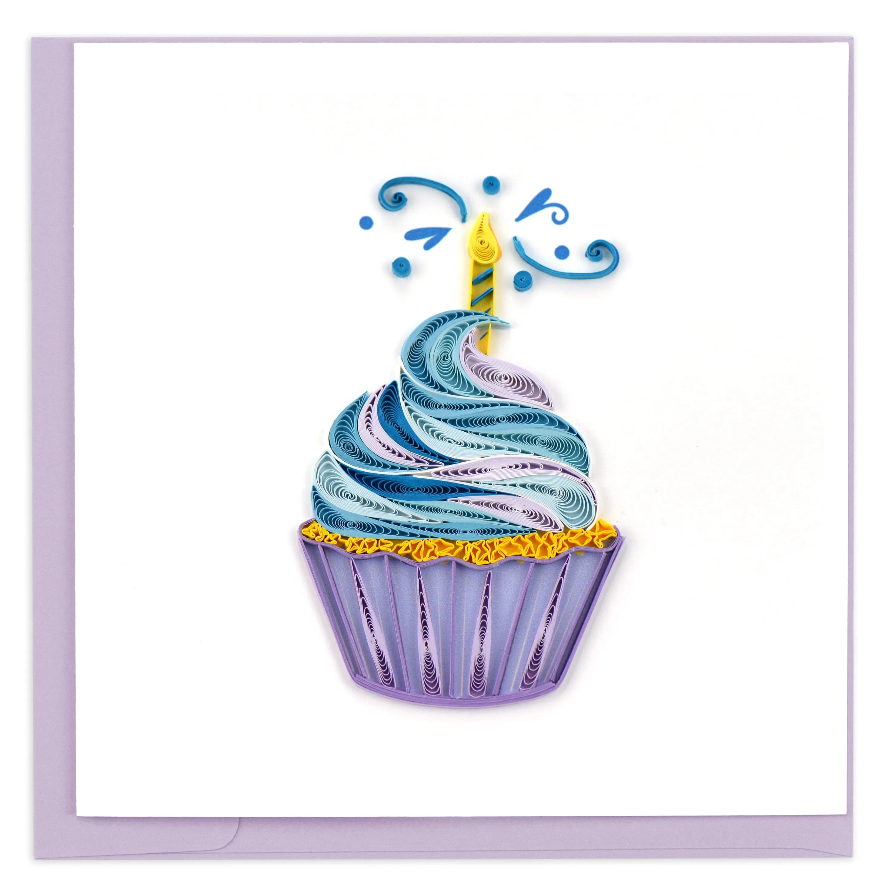 Quilled Cupcake & Candle Birthday Card