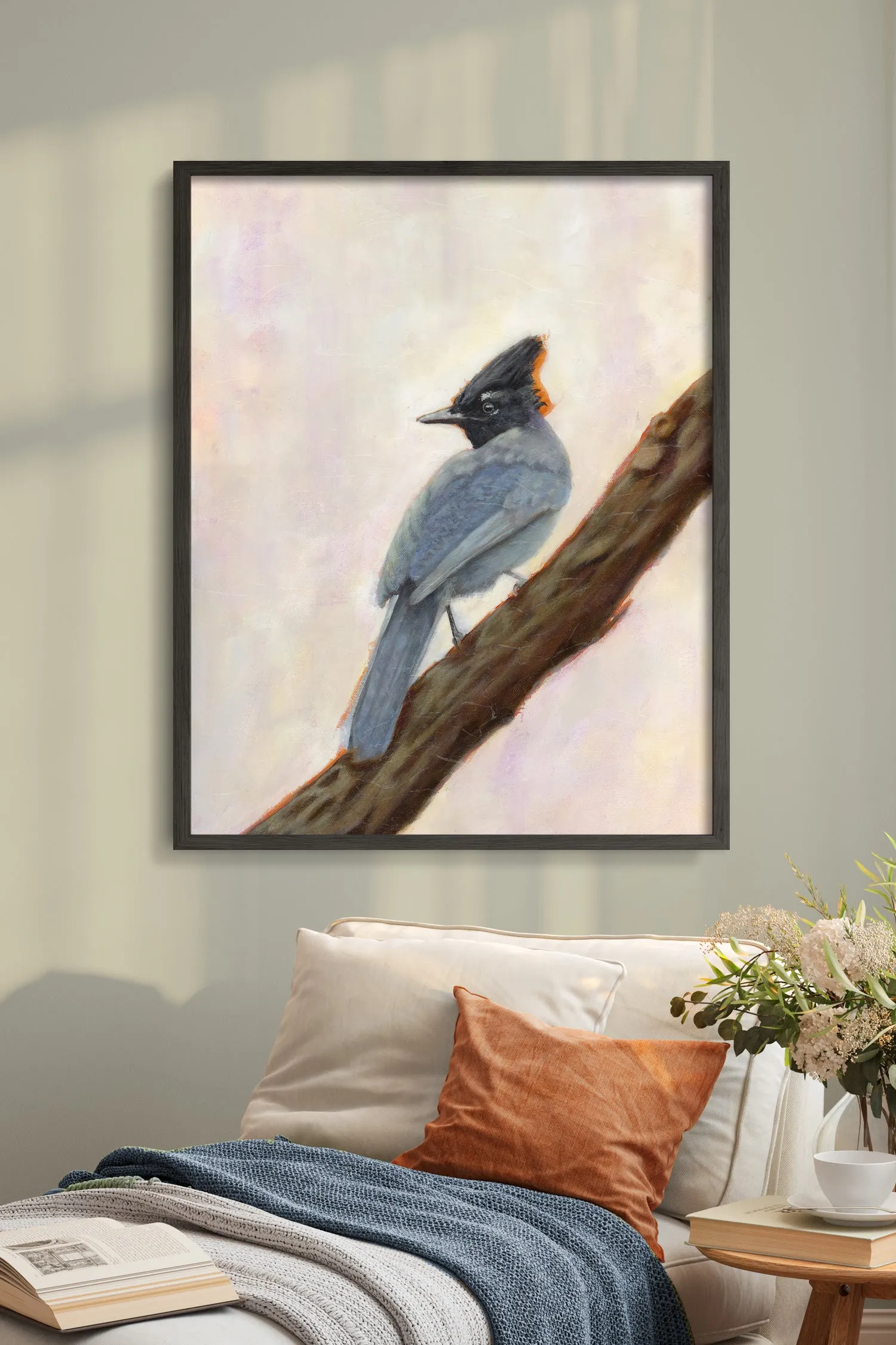 "Harbinger" Steller's Jay Art Print