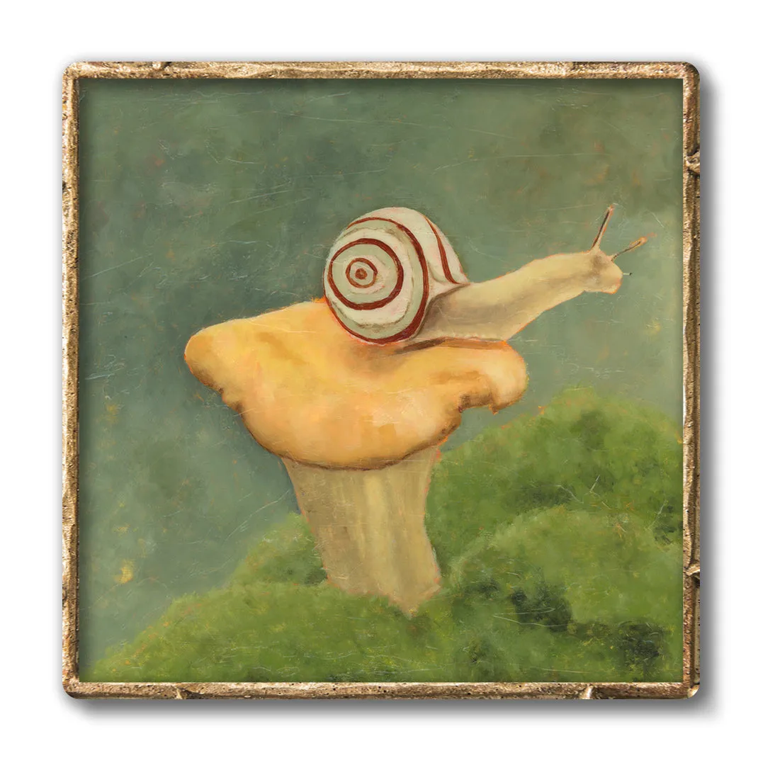 "Traveler" Mushroom Snail Art Print
