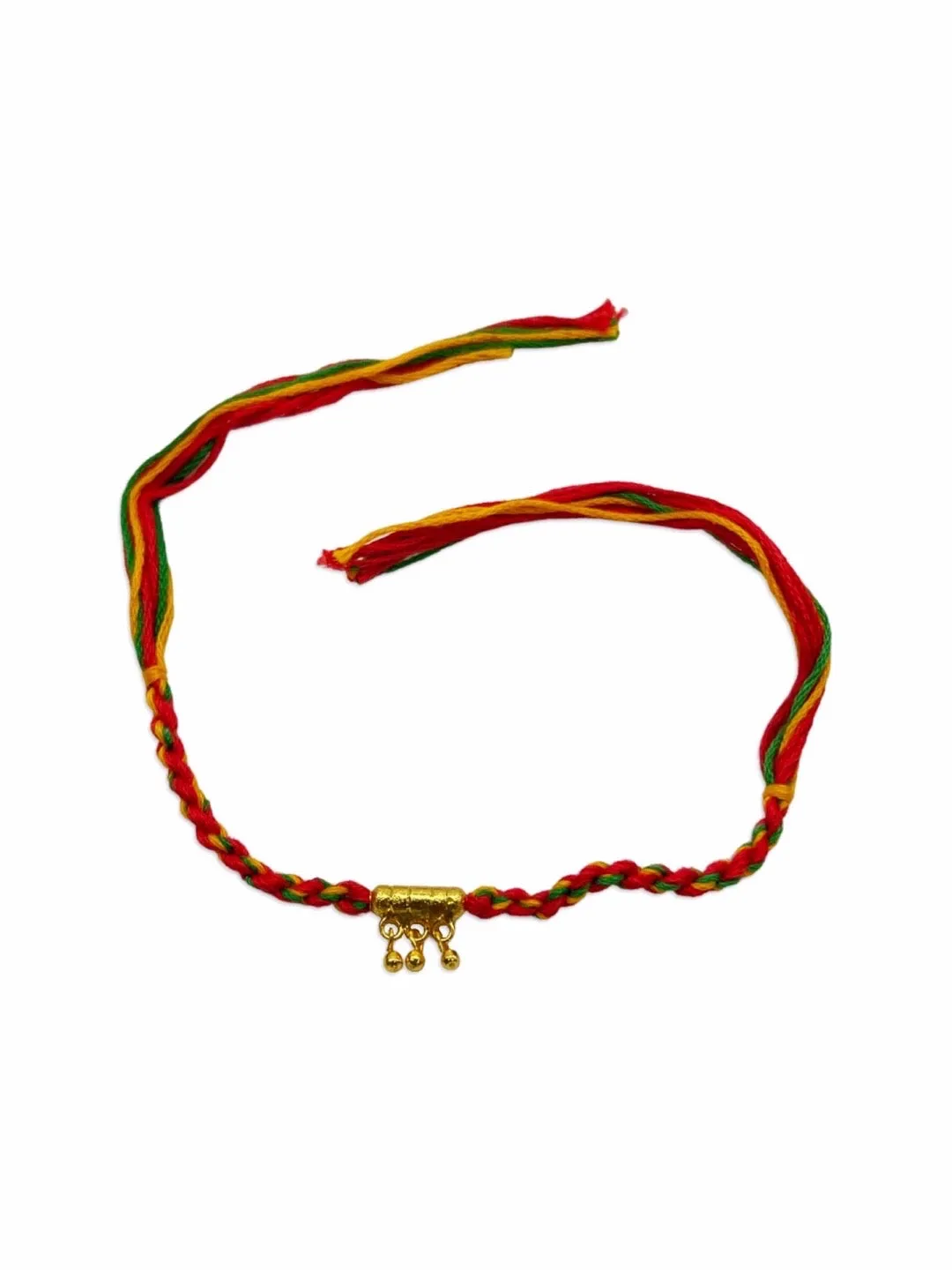 (Rakhi Set of 2) Simple Rakhi Designs With Ghungroo Multicolor Thread Rakhi For Rakshabandhan