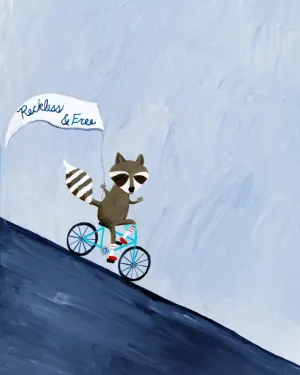 Reckless & Free  - Nursery Quote Art