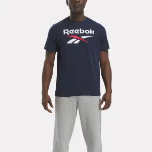 Reebok Mens ID Stacked Logo Tee