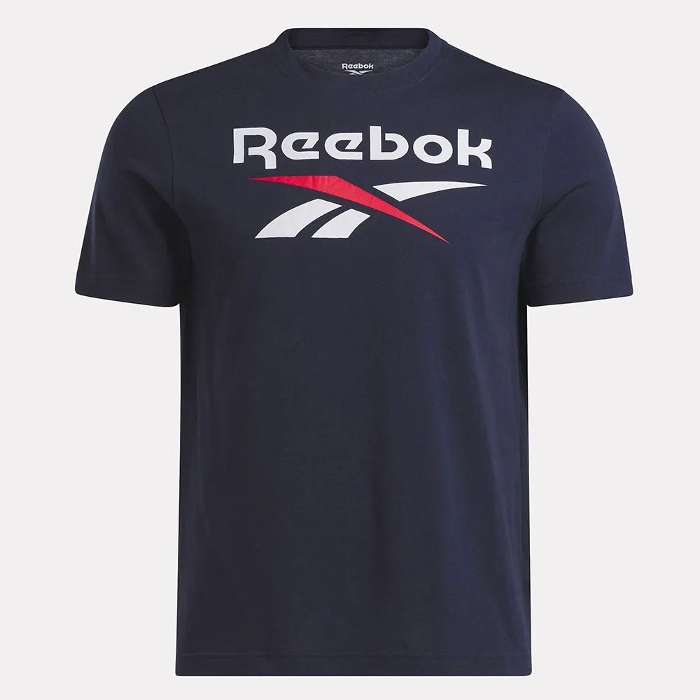 Reebok Mens ID Stacked Logo Tee