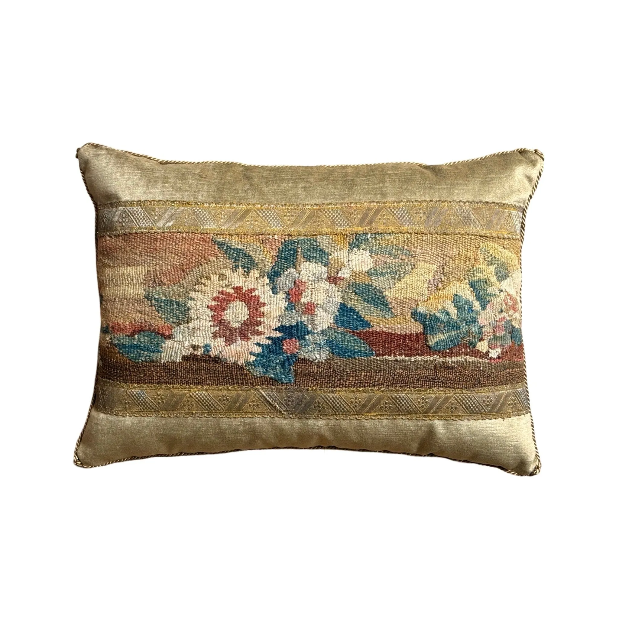 RESERVED: Antique European Tapestry Fragment (#T101424 | 13" x 19")