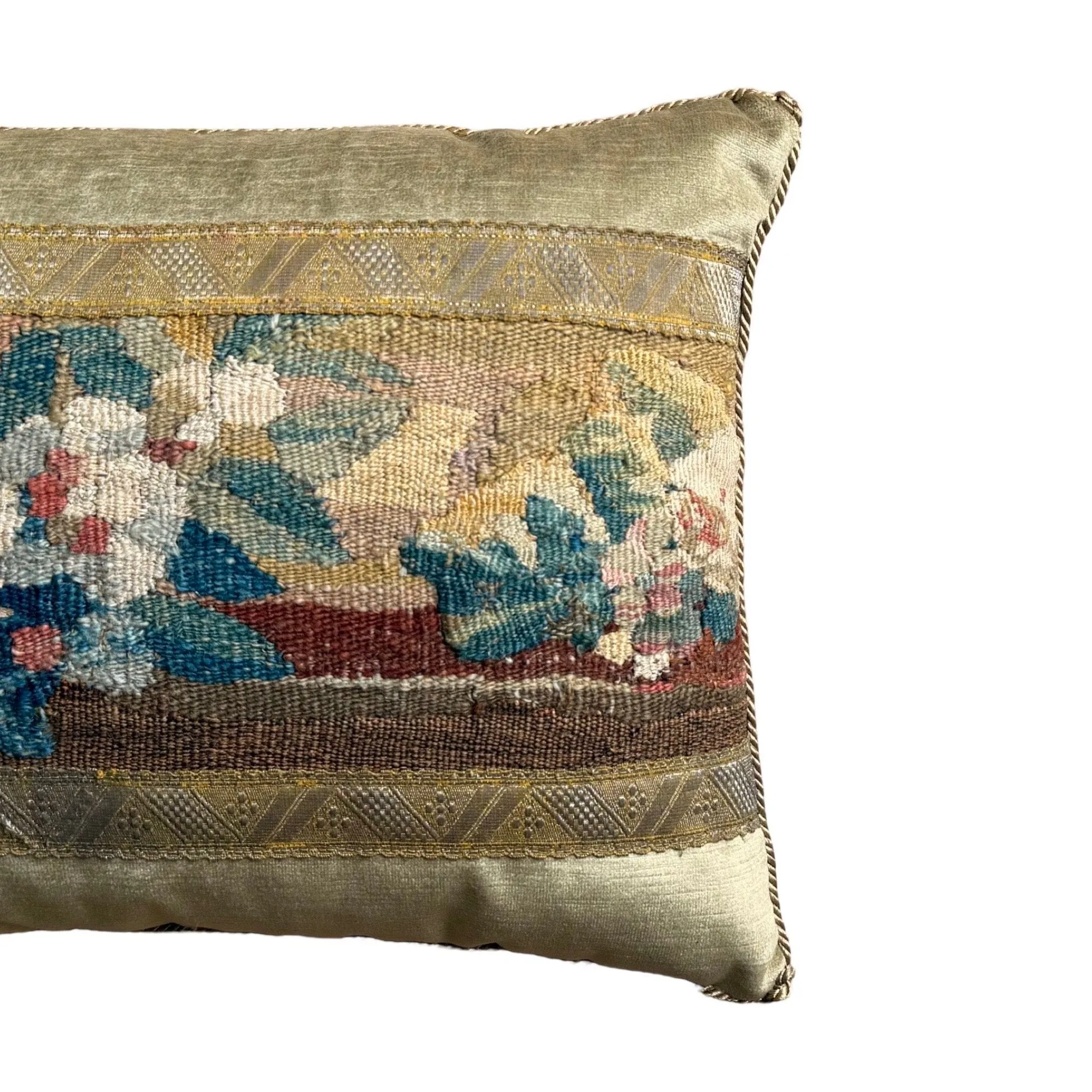 RESERVED: Antique European Tapestry Fragment (#T101424 | 13" x 19")