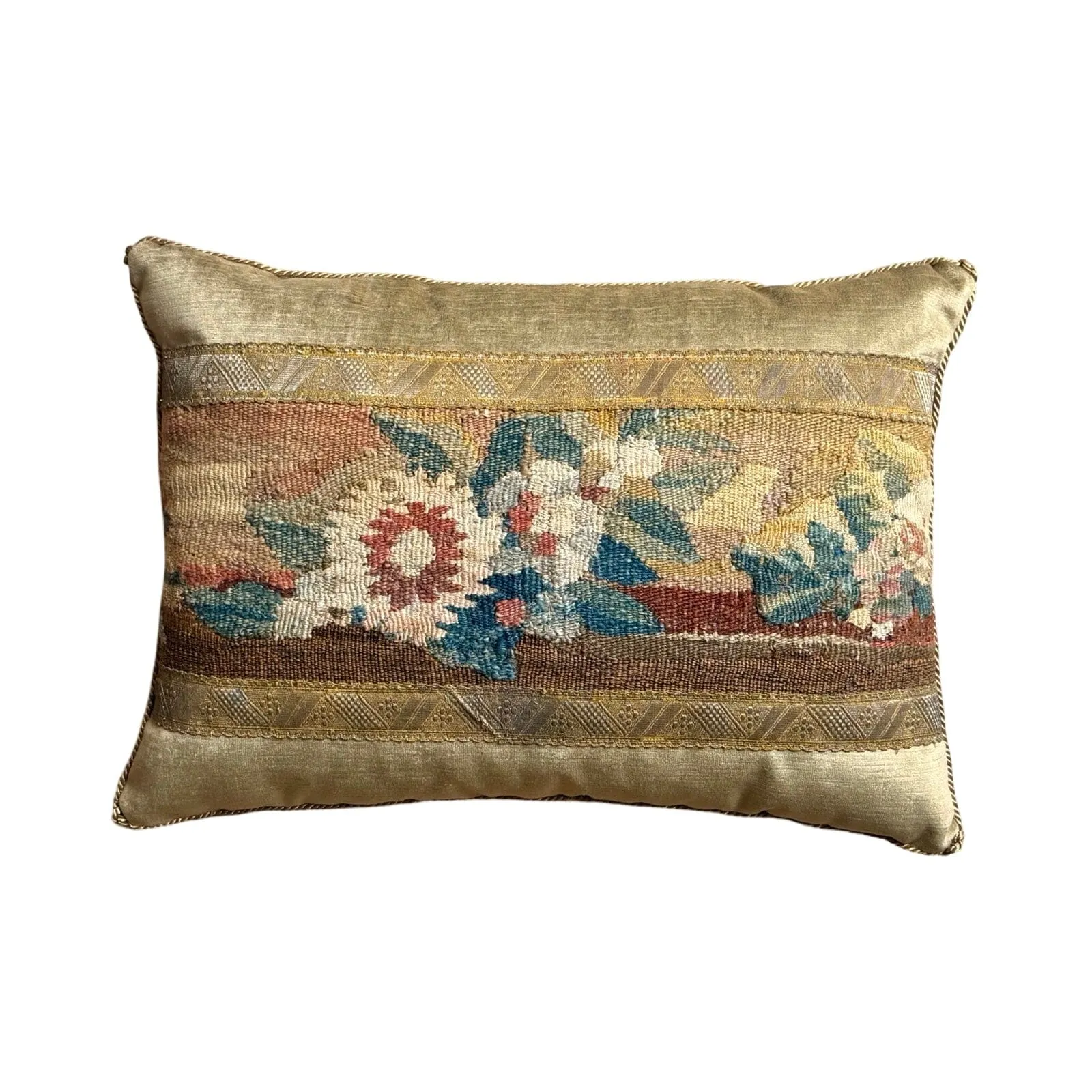 RESERVED: Antique European Tapestry Fragment (#T101424 | 13" x 19")