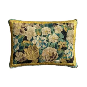 RESERVED: Antique Flemish Tapestry Fragment (#T132123B | 20 x 14”)