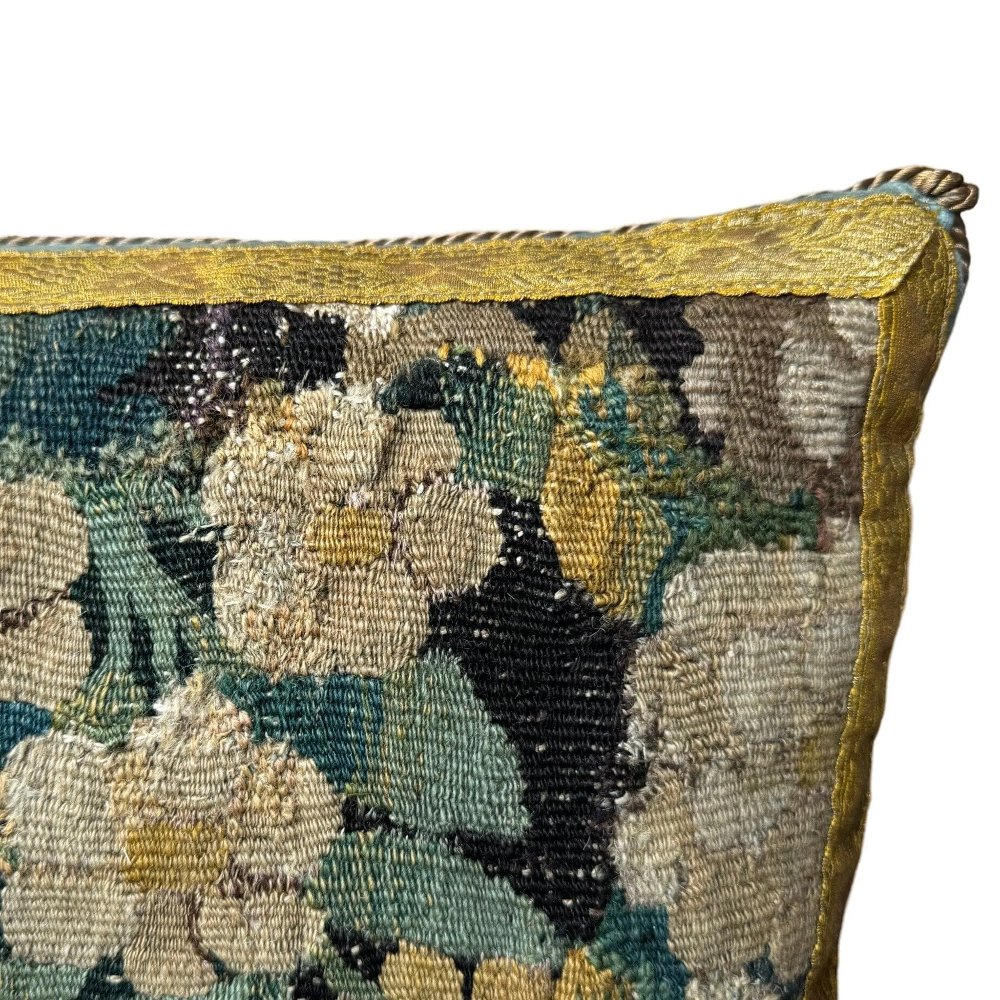 RESERVED: Antique Flemish Tapestry Fragment (#T132123B | 20 x 14”)