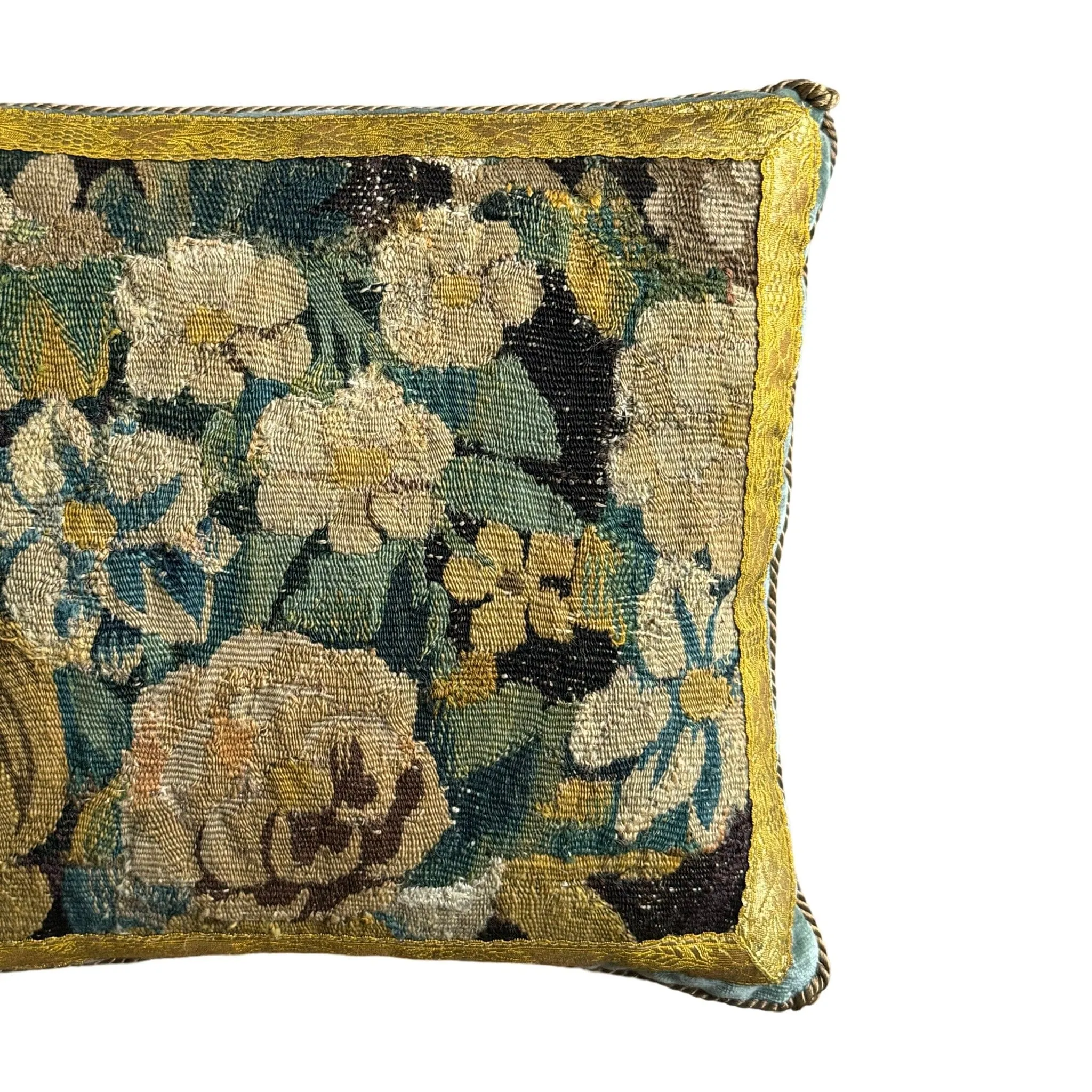 RESERVED: Antique Flemish Tapestry Fragment (#T132123B | 20 x 14”)
