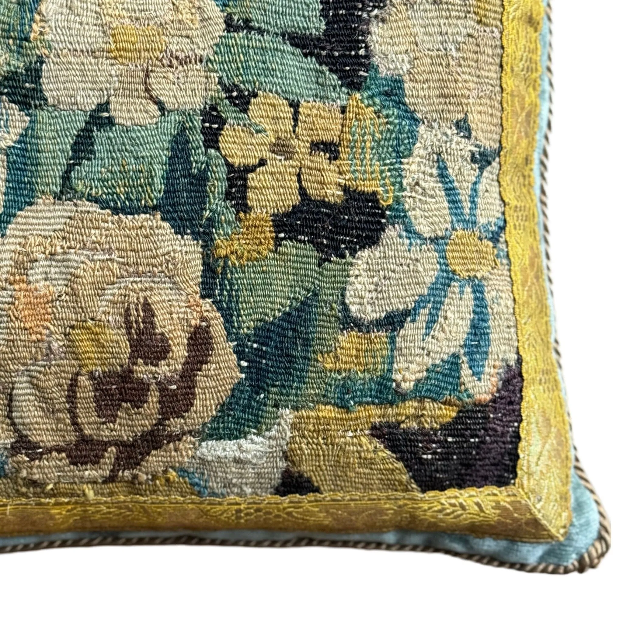 RESERVED: Antique Flemish Tapestry Fragment (#T132123B | 20 x 14”)