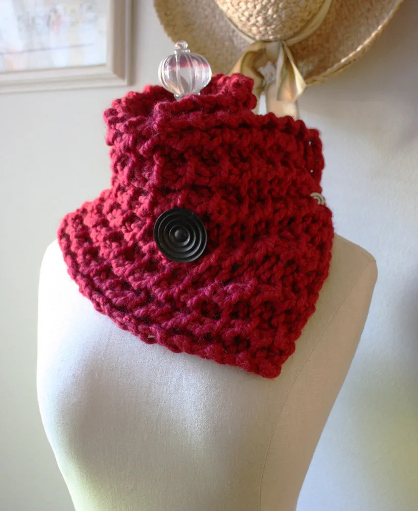 Ridgely Cowl Neckwarmer Knitting Pattern