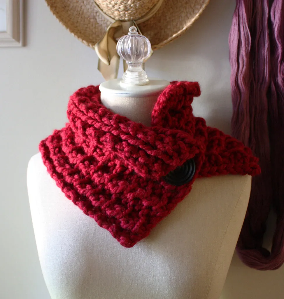 Ridgely Cowl Neckwarmer Knitting Pattern