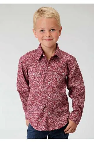 Roper Vintage Tapestry Boys Amarillo Collection Western Shirt