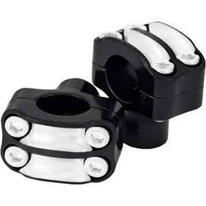 RSD 0208-2050-BM Nostalgia Risers for 1in. Handlebars - 4-Bolt - Contrast Cut