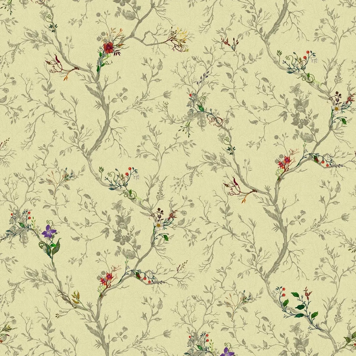 ruskin floral wallpaper