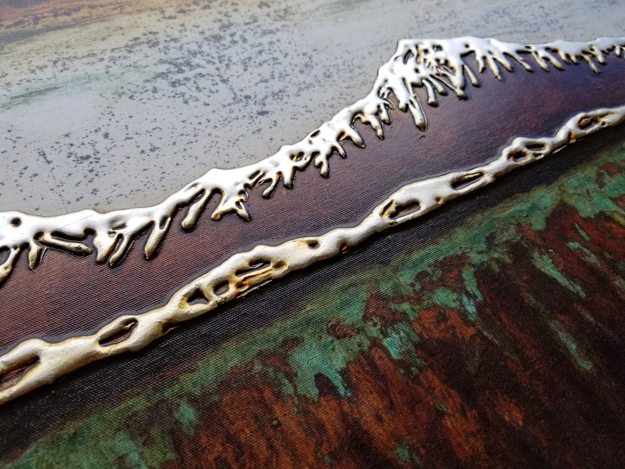 Rusted Earth Mountains (canvas wrap)