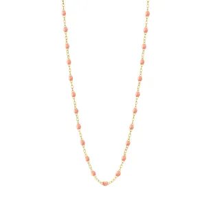 SALMON GIGI CLASSIC NECKLACE 16.5 INCH-18K  YELLOW GOLD
