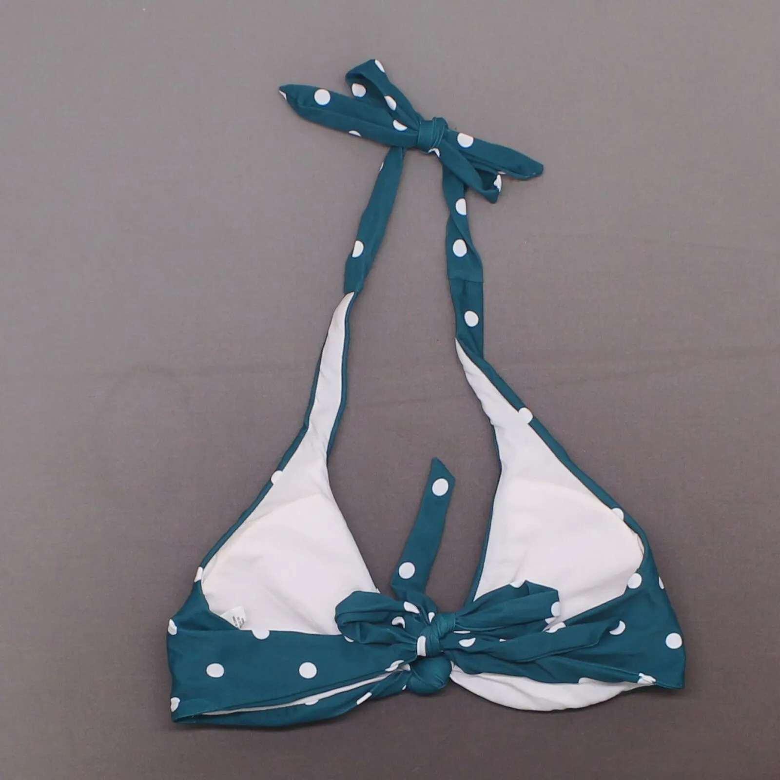 Shade & Shore Women's Knot Front Halter Bikini Top Jungle Green Large