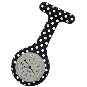 Silicone Pin-on Nurse Watch - Polka Dot - Base 30 Dial