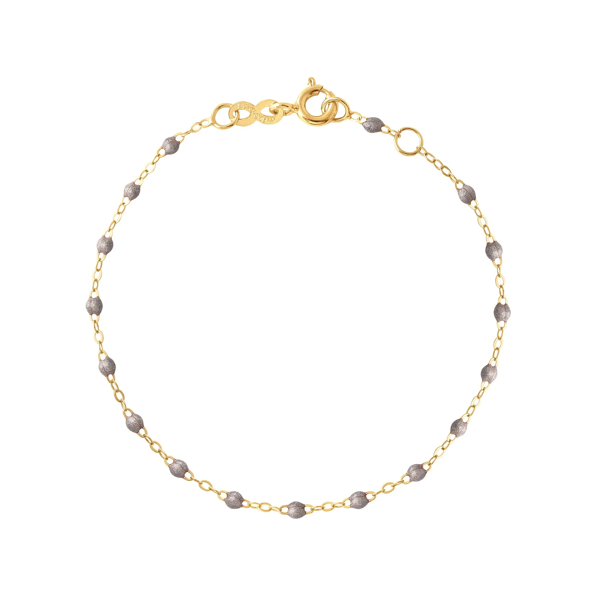 SILVER GIGI CLASSIC BRACELET-18K YELLOW GOLD