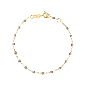 SILVER GIGI CLASSIC BRACELET-18K YELLOW GOLD