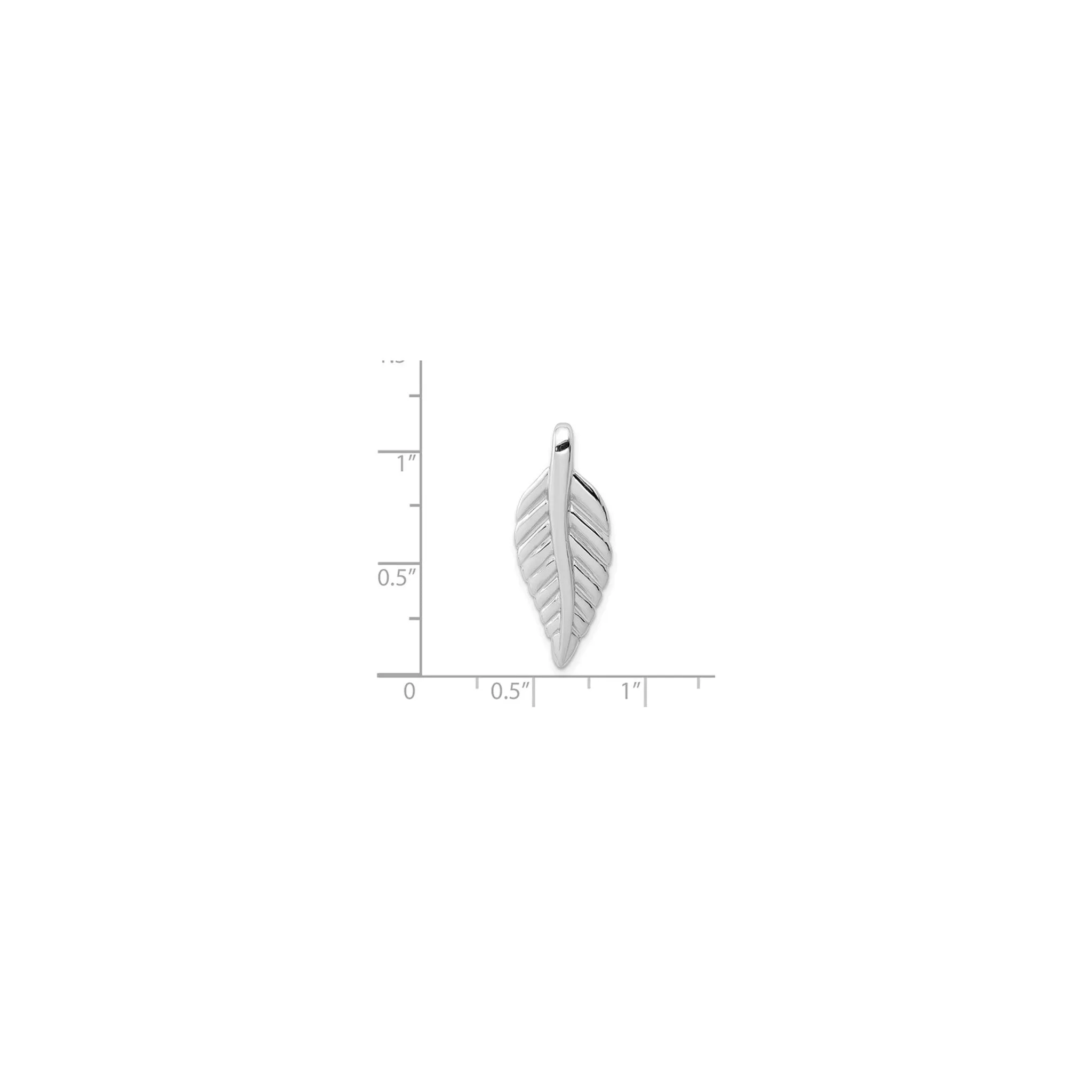 Silver Leaf Charm