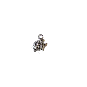 Silver Tiny Piranha Fish Charm