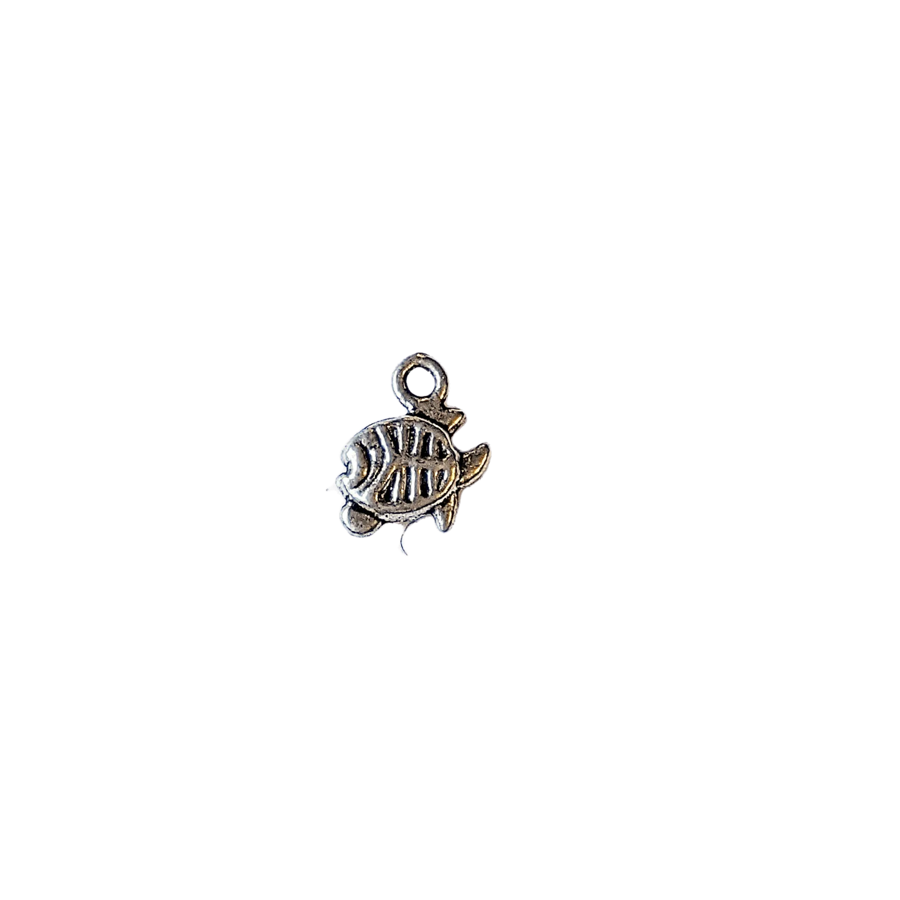 Silver Tiny Piranha Fish Charm
