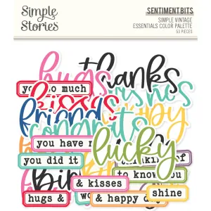 Simple Stories - Simple Vintage Essentials Color Palette - Bits & Pieces / Sentiment