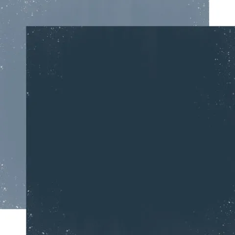 Simple Stories - Simple Vintage Fresh Snow - 12x12 Single Sheet - Midnight / Mountain