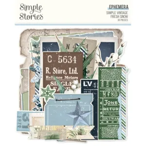 Simple Stories - Simple Vintage Fresh Snow - Ephemera
