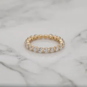 Single Prong Diamond Eternity Band