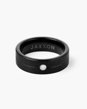 Single Stone Comfort Fit Wedding Band - 7mm