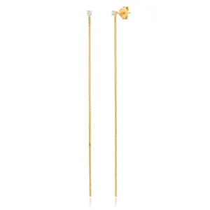 SINGLE THREAD EARRING, GOLD