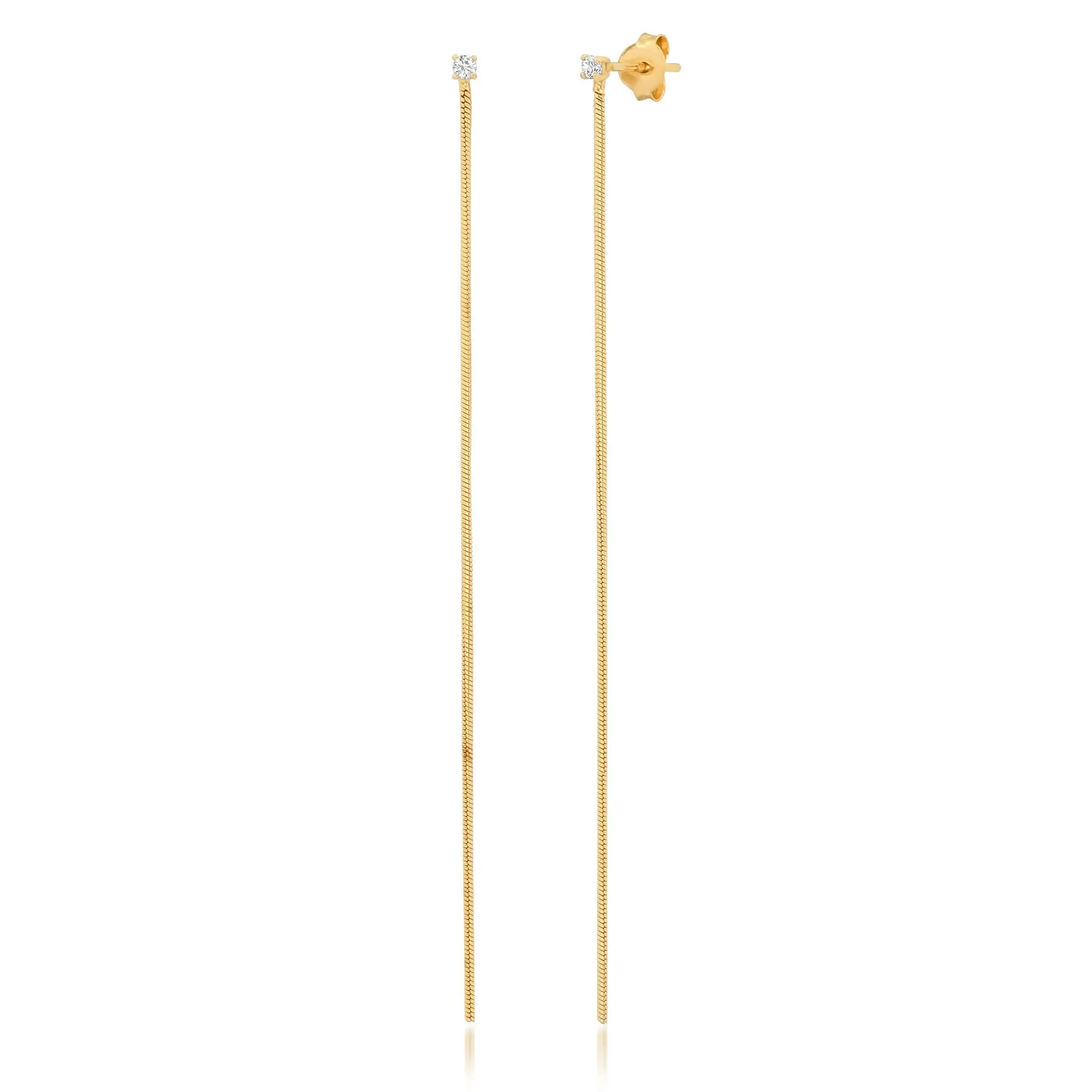 SINGLE THREAD EARRING, GOLD
