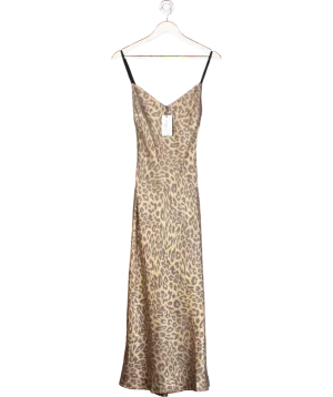 SLA the label Brown Leo Maxi Dress UK XS
